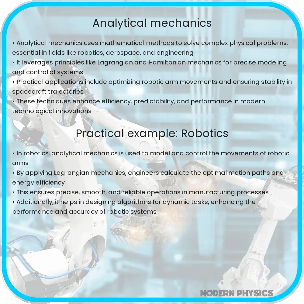 Analytical Mechanics | Principles and Applications